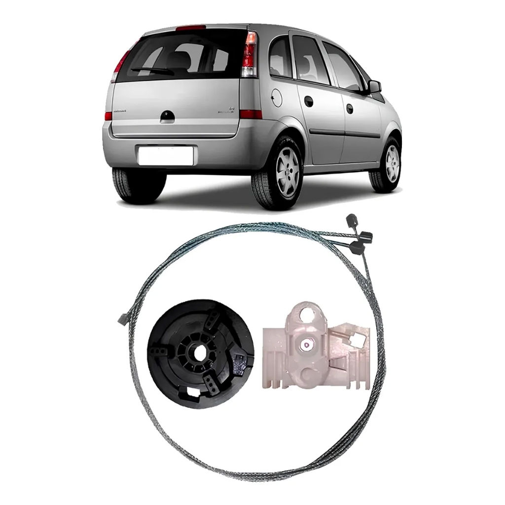 Kit Reparo Máquina Vidro Traseira Meriva 2002 A 2012 Direito