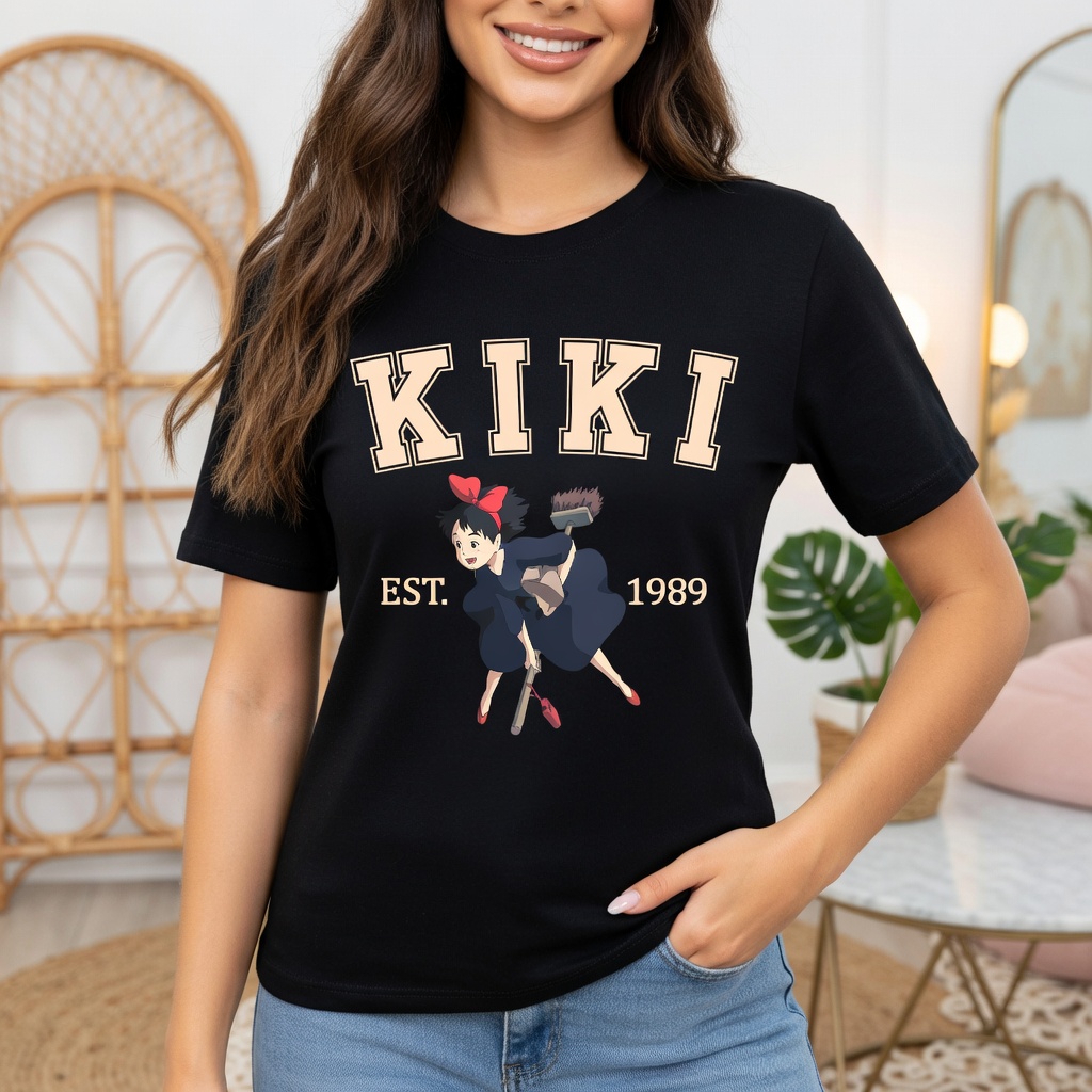 Camiseta Anime O Serviço de Entregas da Kiki Delivery Service Ghibli Unissex