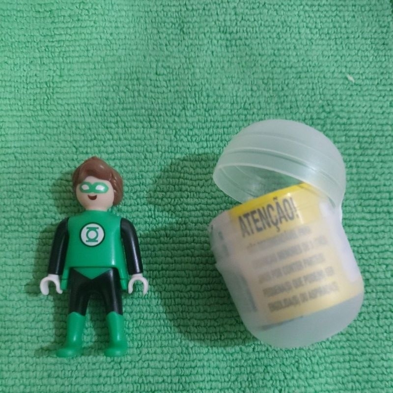 BONECO KINDER OVO DC PLAYMOBIL LANTERNA VERDE