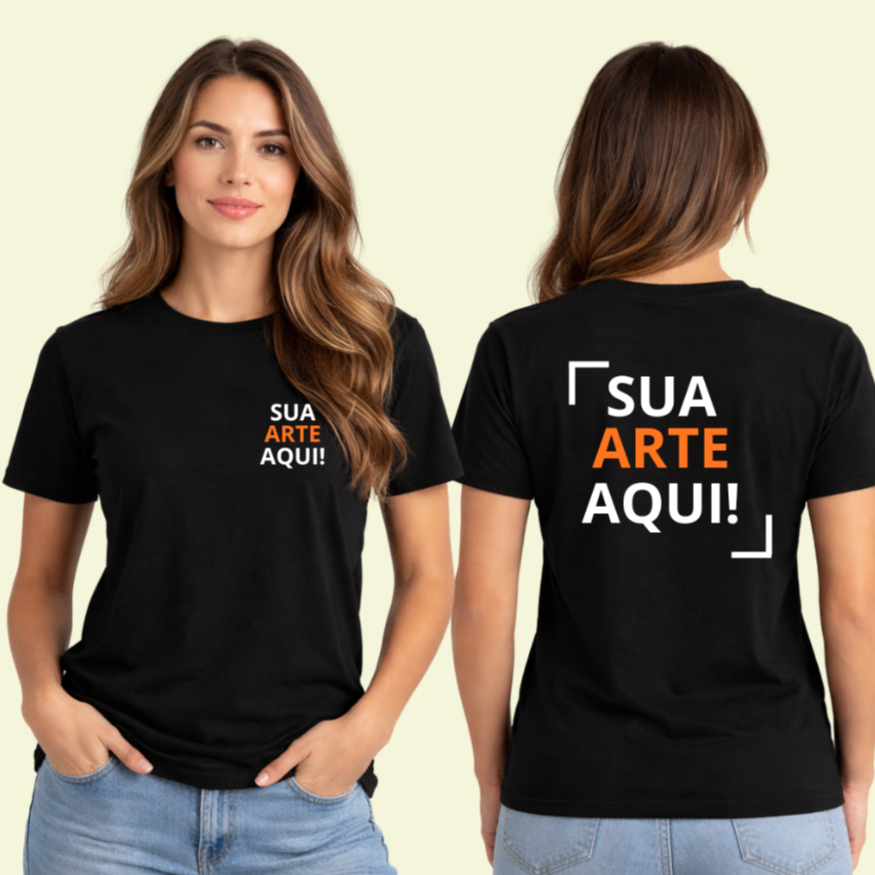 Camisa Personalizada Blusa Unissex Com Sua Arte Ou Foto Camiseta 100% Algodão em Oferta na Shopee