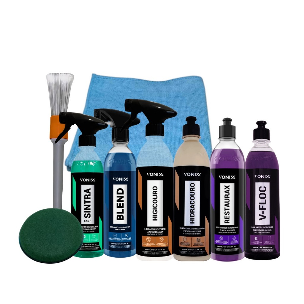 Estética Automotiva Vonixx VFloc Sintra Higicouro Blend Restaurax em Oferta na Shopee