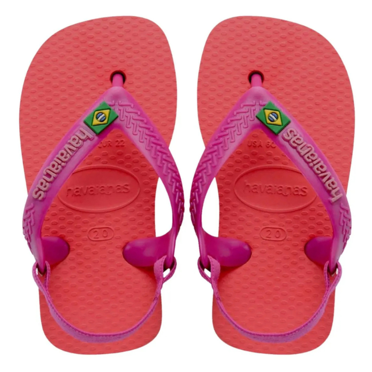 Chinelo Havaianas BABY BRASIL LOGO com elástico - Conforto e segurança pro seu bebê. em Oferta na Shopee