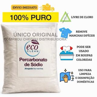 Percarbonato 100% Puro para limpeza em geral, clareador de roupas Alto poder de Limpeza 2KG/1KG/500G em Oferta na Shopee