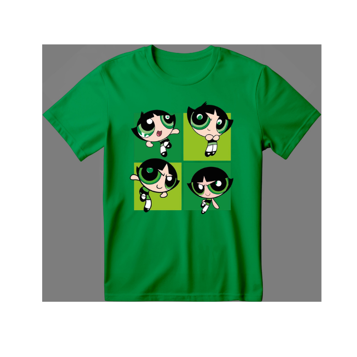 Camisa T-SHIRT Estampada Adulto Feminina Meninas Super Poderosas 100% algodão envio imediato.