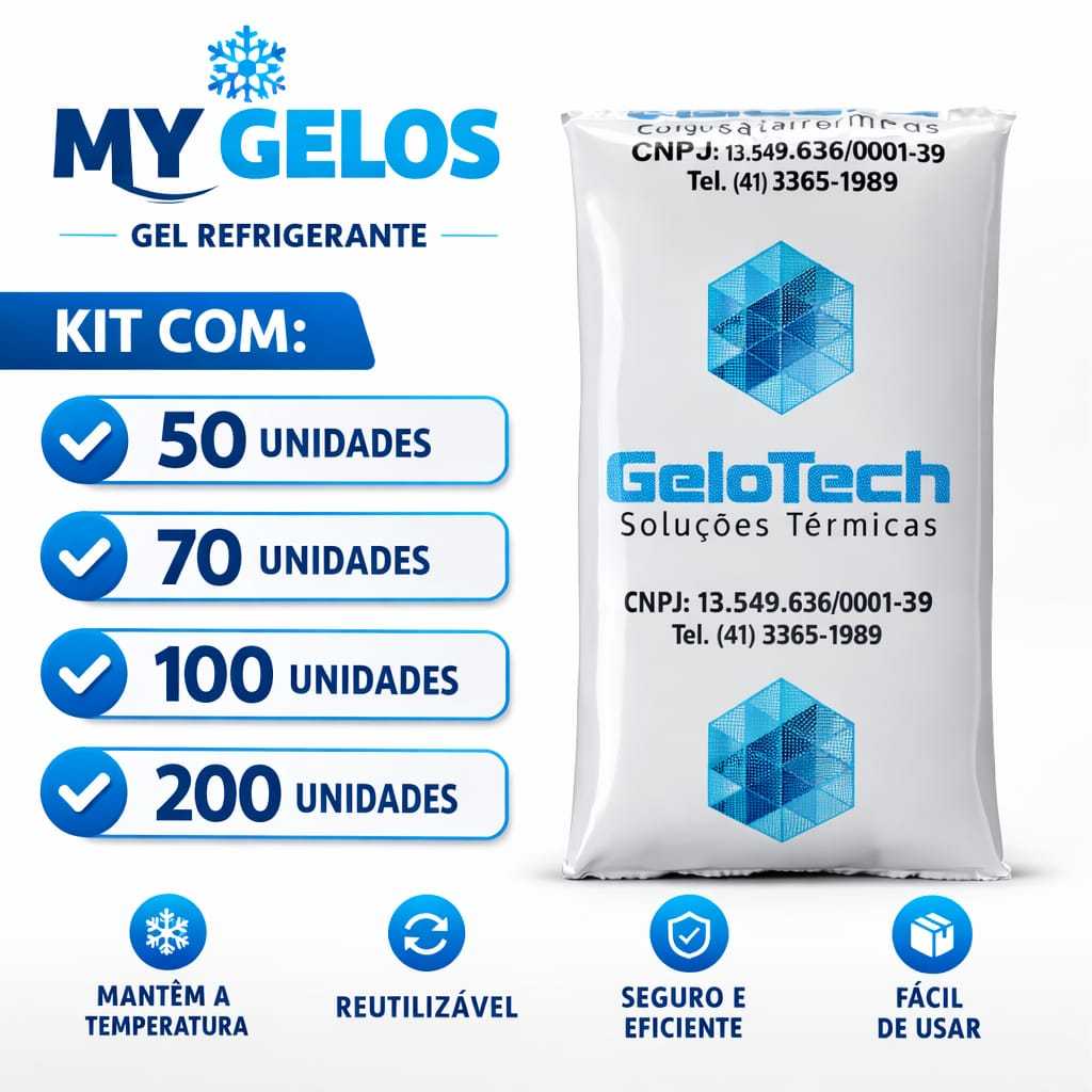 kit GELO em GEL artificial flexível 15ml Reutilizável Gelotech gelox bolsa de gelo em Oferta na Shopee