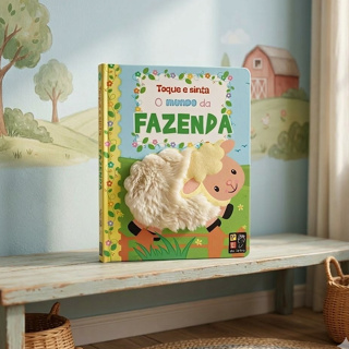 Toque e Sinta Capa Dura Sensorial O Mundo da Fazenda em Oferta na Shopee