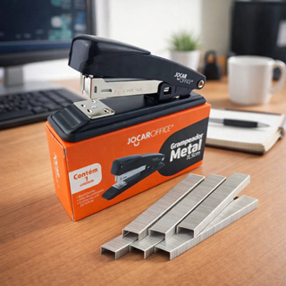 Kit Grampeador de Metal + 5.000 Grampos 26/6 Galvanizado Escritório Escola Home Office Papel Escolar em Oferta na Shopee