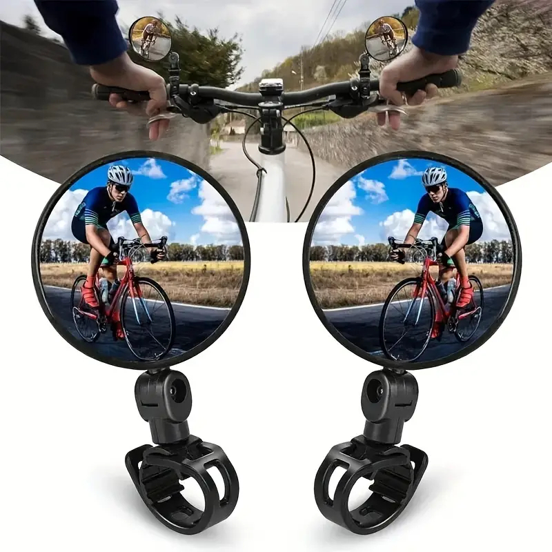 Kit 2 Espelho Retrovisor Bicicleta Bike Convexo 360º Giratório