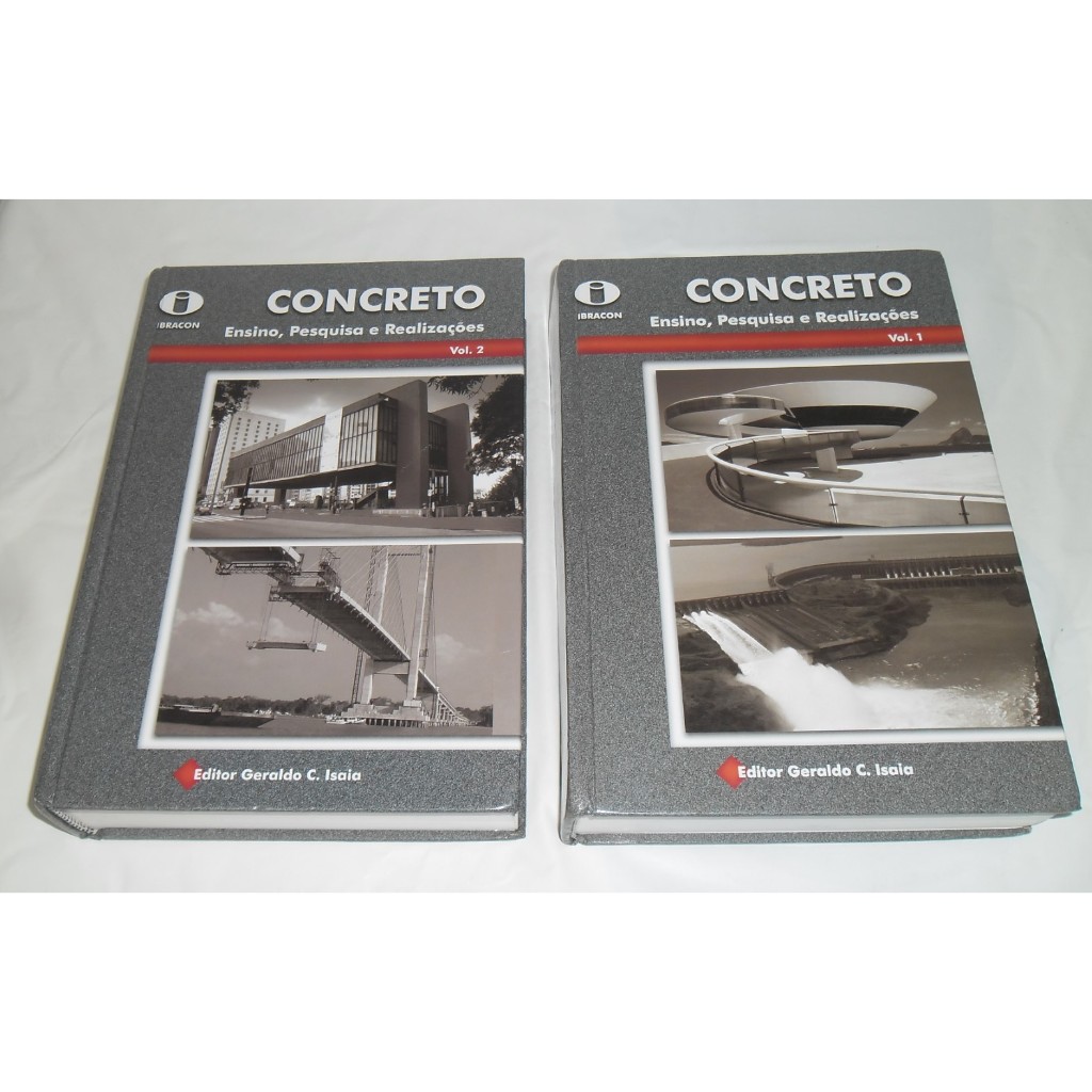 Ensino Pesquisa Realizações Concreto Volumes 1 e 2 - Geraldo C. Isaia - Ibracon