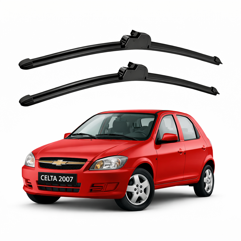 Par Palheta Limpador Celta Gm Chevrolet 2007 2008 2009 2010 2011 2012 Para-Brisa PROMOÇÃO SHOPEE