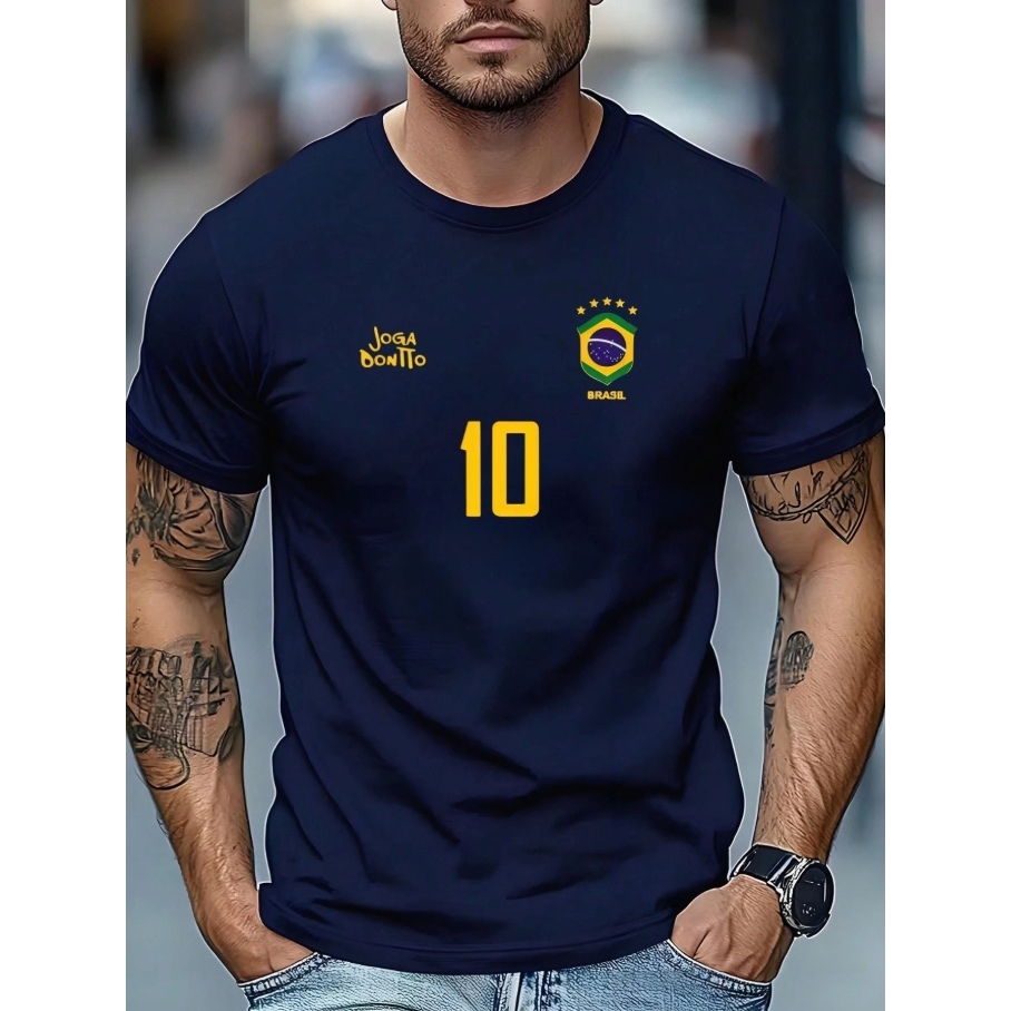 Camiseta Brasil Copa 2026 Seleção Brasileira 100% Algodão Futebol Torcida Streetwear Vintage Retro