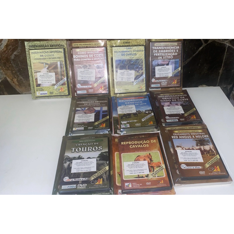 Coleção de Livros e DVDs cursos de Pecuária