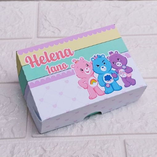 Caixa 6 Doces Ursinhos Carinhosos Personalizada - Lembrancinhas Personalizada - Festa Infantil - Festa de Aniversário
