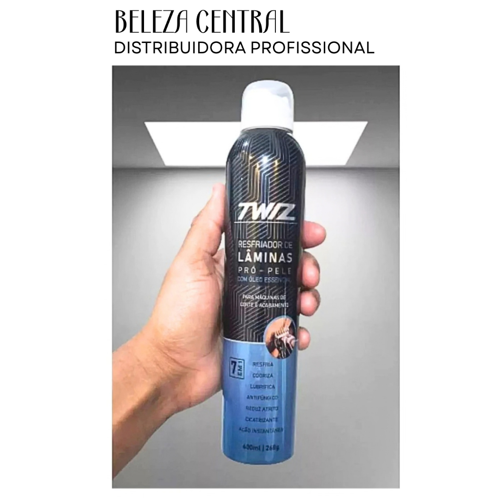 Resfriador (Cool) Lubrificante Higienizador Anti Ferrugem de Lâminas Twizz 7 em 1 Pro Pele - 400ml