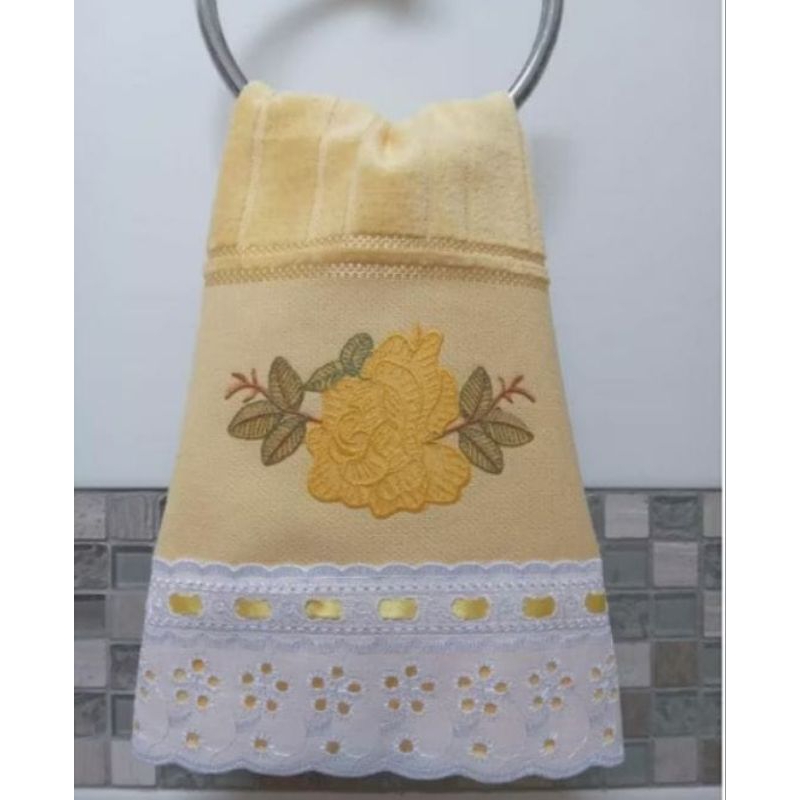 Toalha de mão e boca. Ideal para lavabo, ou como presente especial! Tamanho de 30cmx45cm em Oferta na Shopee