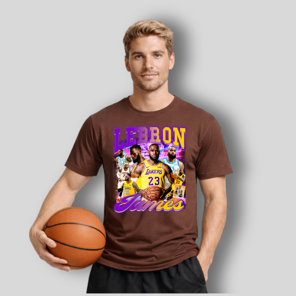 Camiseta Masculina Streetwear Estampada Lendas Basquete James 23 Camisa NBA Alls Stars Lançamento