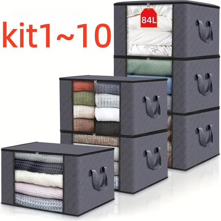 Caixa Saco Organizador Grande Edredom Cobertor Casaco Guarda Roupa Ecológico Anti-Poeira Umidade Insetos Multiuso