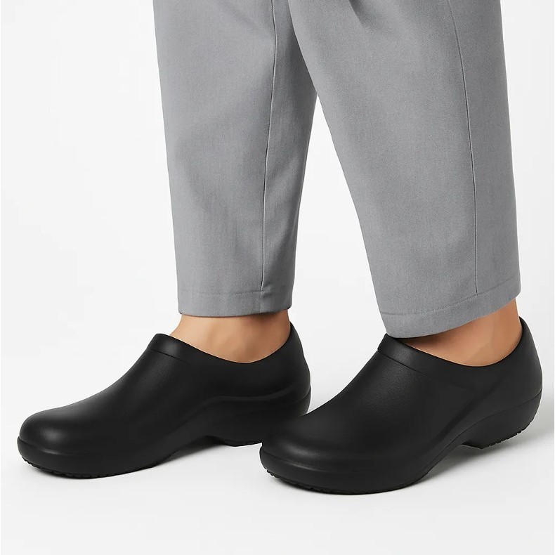 Sapato Fechado Trabalho Antiderrapante Enfermagem Cozinha Macio Leve Confortável