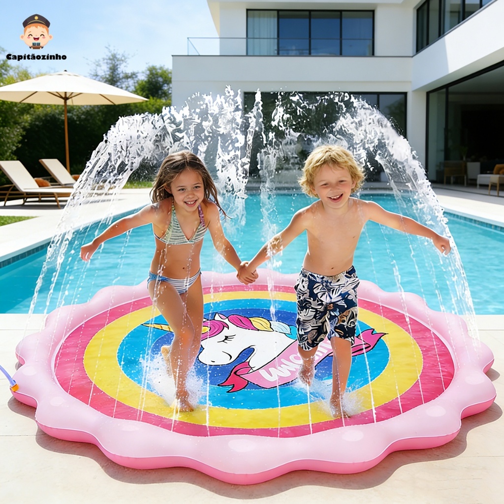 Piscina Com Chafariz Brinquedo Tapete Inflavel Pulverizador Piscina Com Chafariz Brinquedo Tapete Inflavel Pulverizador