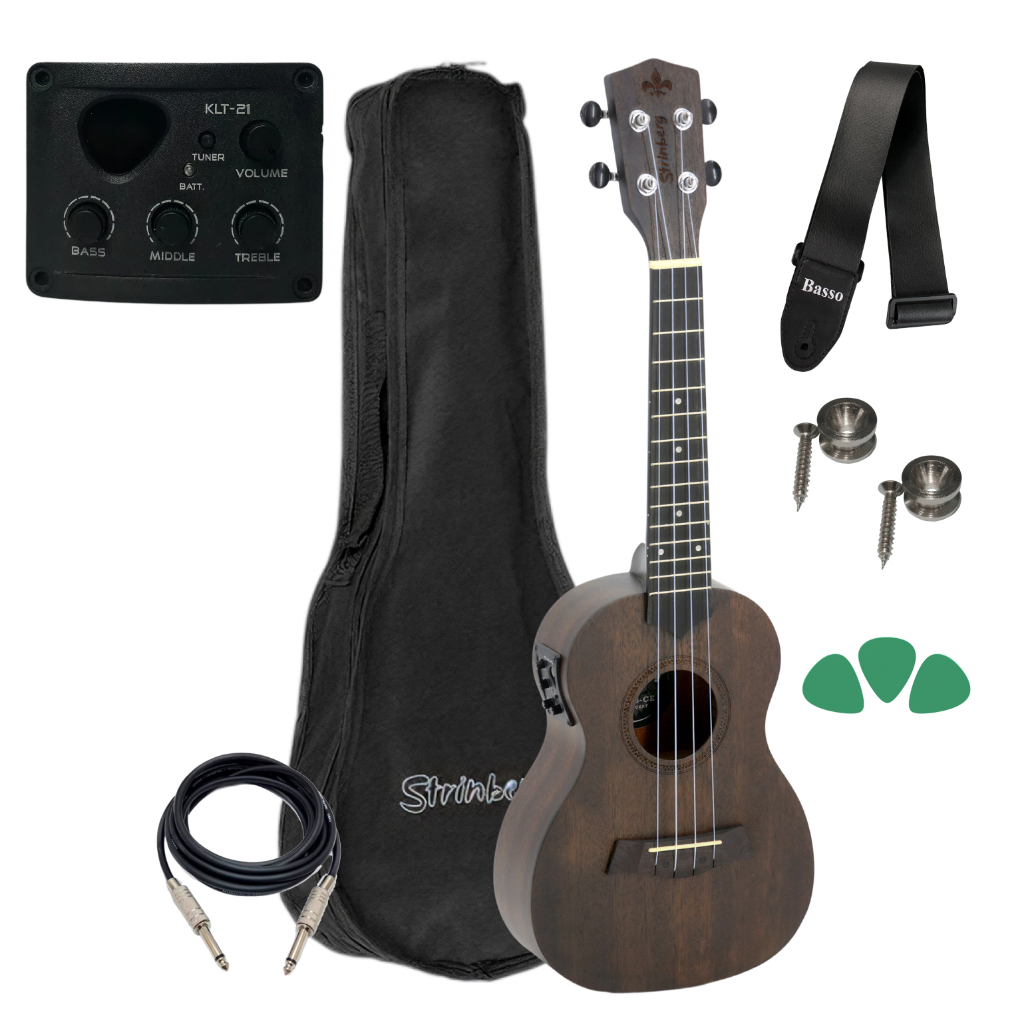 Ukulele Concert Strinberg Uk06ce Tos Elétrico