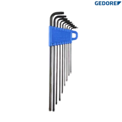 Jogo de Chave Torx Longa T7 a T40 – Gedore Blue 43TXL-9 | 9 Peças