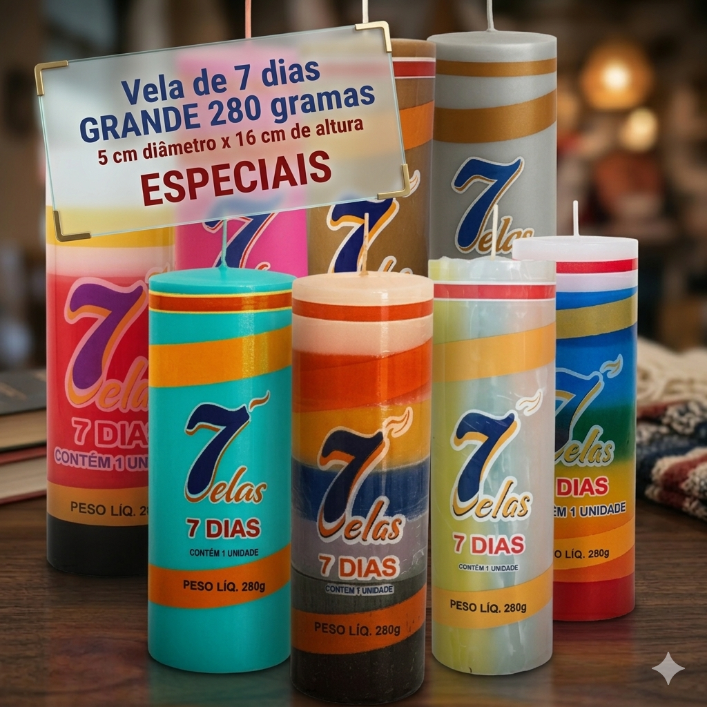VELA 7 DIAS 280 GR - ESPECIAIS (UN)