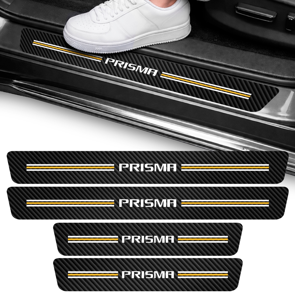 Kit Soleira Prisma Vinil Adesivo Portas Proteção Sedan