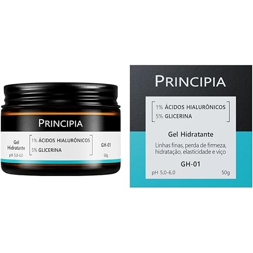 PRINCIPIA, Gel Hidratante Facial 1% Ácidos Hialurônicos + 5% Glicerina GH-01 com 50g.--promoção