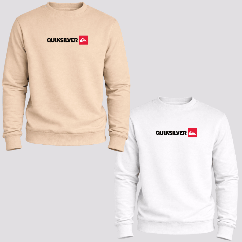 kit 2 Blusa de Frio Moletom Casual Flanelado Careca Gola Redonda Estilo Suéter