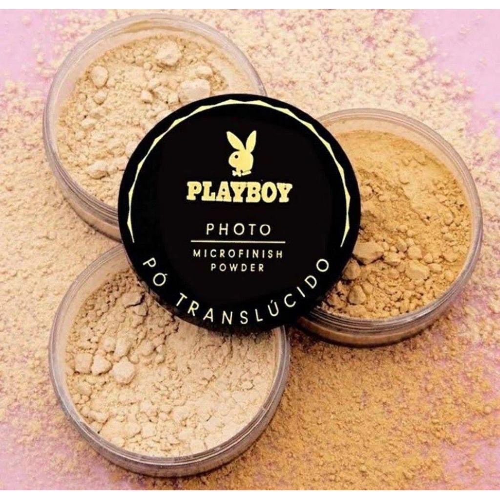 Pó Translúcido Solto Playboy Microfinish – Acabamento Matte Profissional em Oferta na Shopee