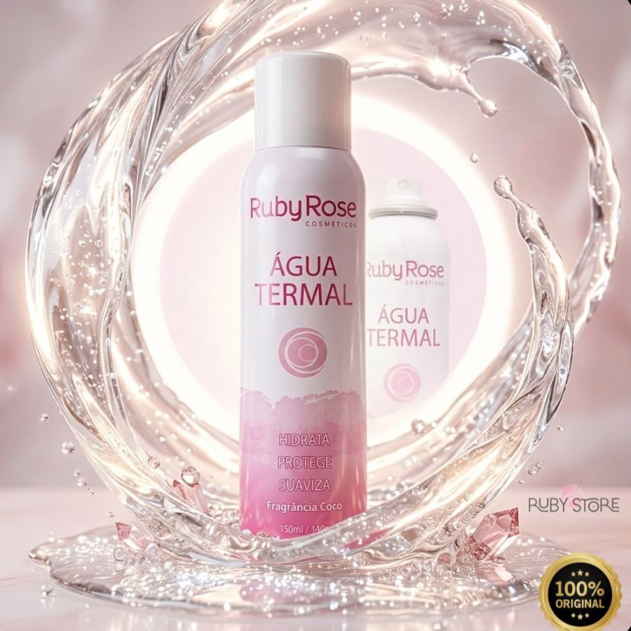Água Termal Ruby Rose Mineralizada Hidratante para Suavização Skin Care150ml Água Termal Ruby Rose Mineralizada Hidratante para Suavização Skin Care150ml