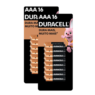 Kit Pilha Alcalina AAA com 16 Unidades 2 Cartelas - Duracell em Oferta na Shopee