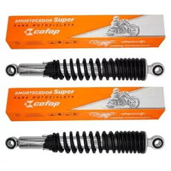 PAR AMORTECEDORES TRASEIROS C/ REGULAGEM COFAP MOTO HONDA CG 125 TITAN ES KS CARGO TODAY 1983 1999