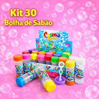 30 Bolha de Sabão Bolinha de Sabão  p/ Kit Festa Lembrancinha Infantil Brinquedo em Oferta na Shopee