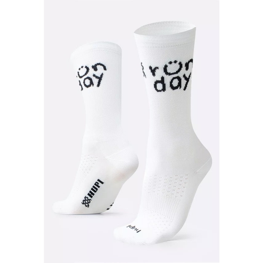 Meia HUPI Run Day Branco - LT para pés menores 34-38