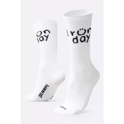 Meia HUPI Run Day Branco - LT para pés menores 34-38