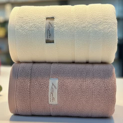 Kit 2 Toalhas de Banho Grande Super Luxo Premium 100% Algodão Grossa Macia Absorção Superior