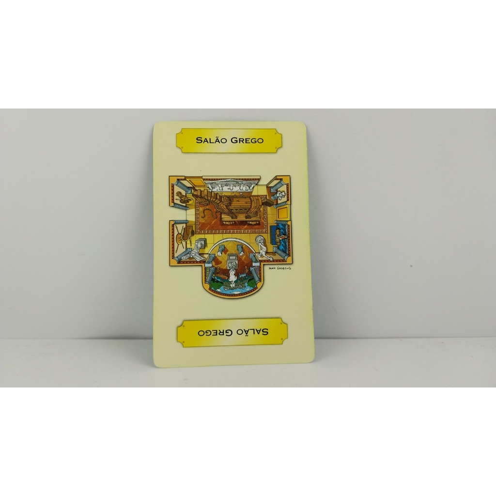 Peça Carta Salão Grego Jogo Clue Simpsons Hasbro Semi Novo