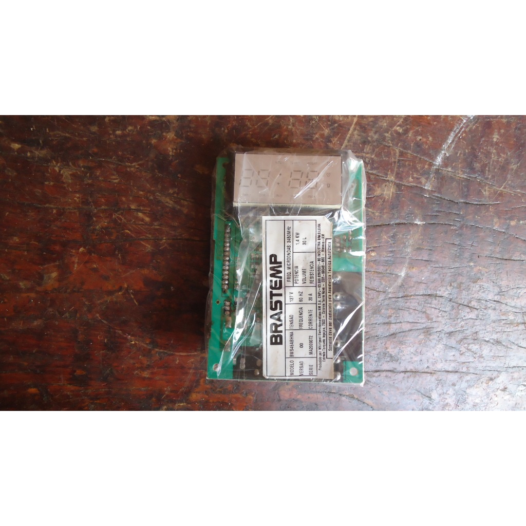 placa painel microondas brastemp bms45 110 volts usado