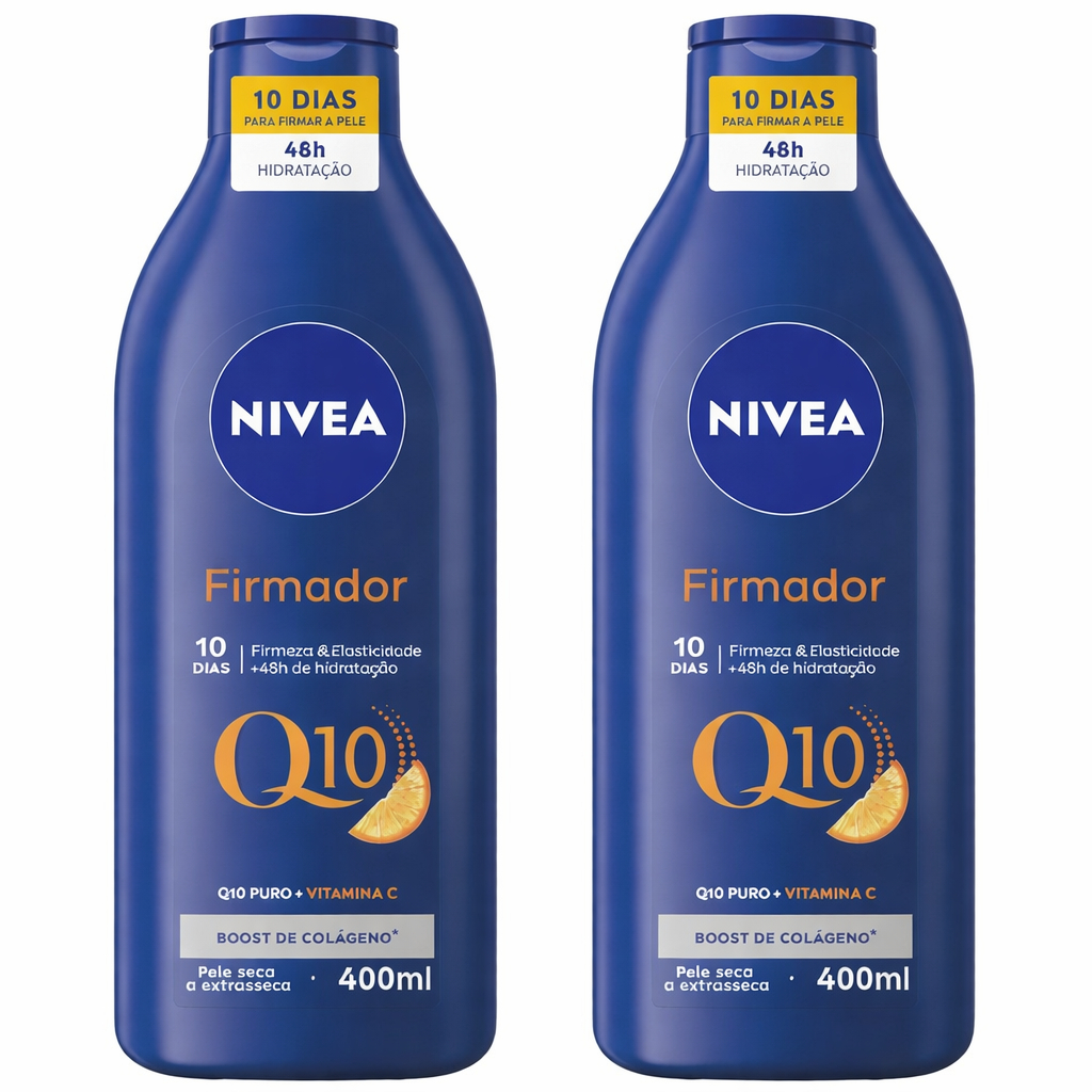 KIT NIVEA Hidratante Firmador Nivea Q10 400ml - 2 unidades BBB 26 em Oferta na Shopee