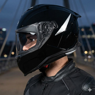 Capacete Moto Norisk Strada 2 Preto Brilho Integral Com óculos interno Fumê em Oferta na Shopee