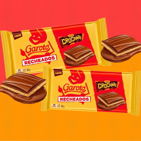 Barra de Chocolate Garoto Recheados Crocante 90g - Nestlé