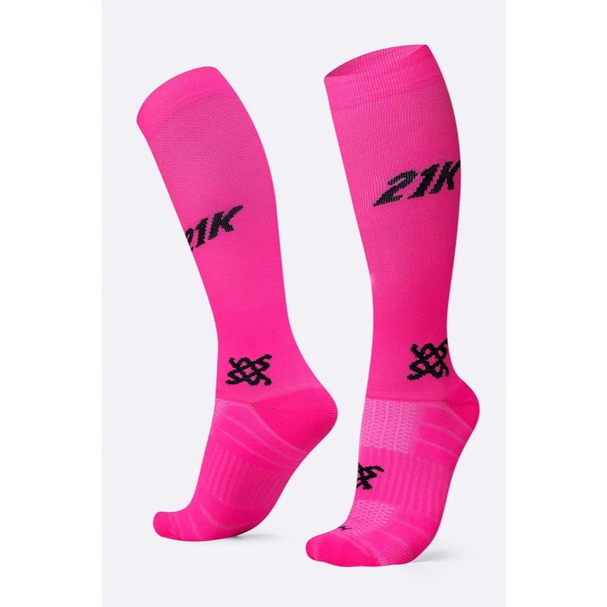 Meia HUPI Longa 21k Rosa