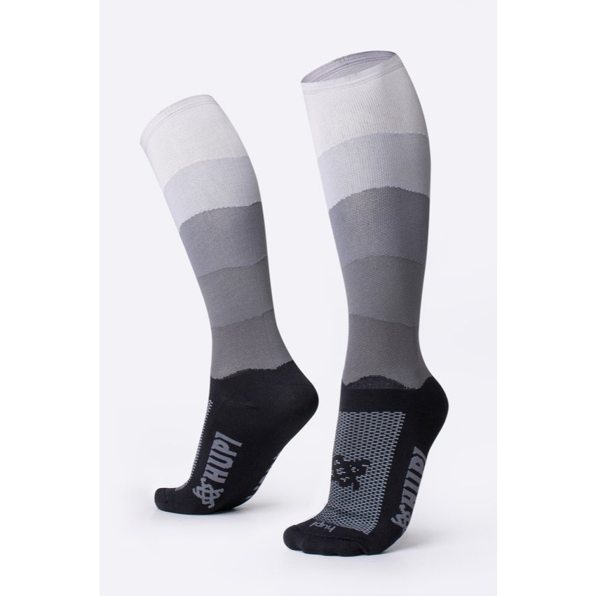 Meia HUPI Longa Colors Preto e Cinza