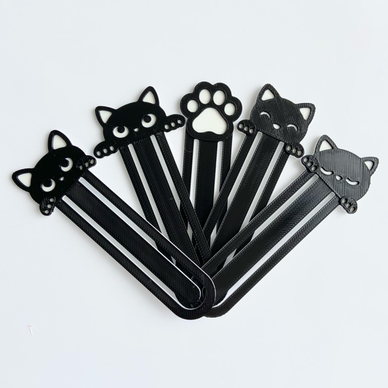 Kit 5 Marcadores de Página Gatinho