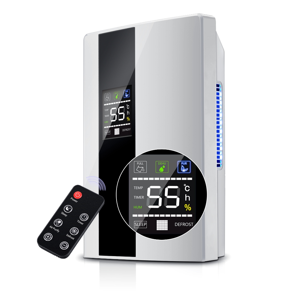 Desumidificador De Ar Ambiente Eletrico Antimofo 2000ml Portátil E Bivolt 110/220v Operação Controle Remota Yesop