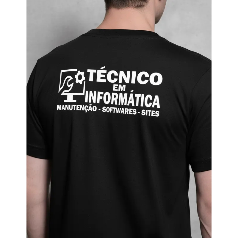 Camiseta Técnico em Informática Assistencia Uniforme Profissional Loja