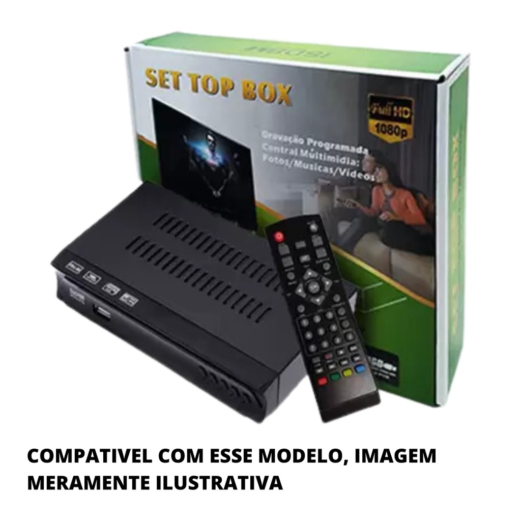 Controle Compativel C/ Conversor Set Top Box - 7493 COM 2 PILHAS