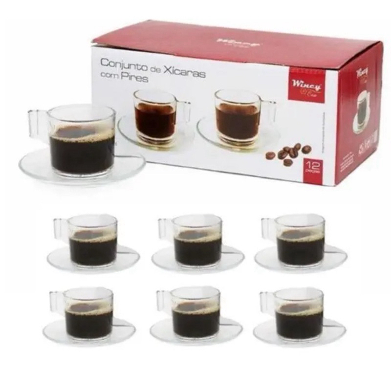 Jogo De Xicara Wincy Com Pires 12Pcs