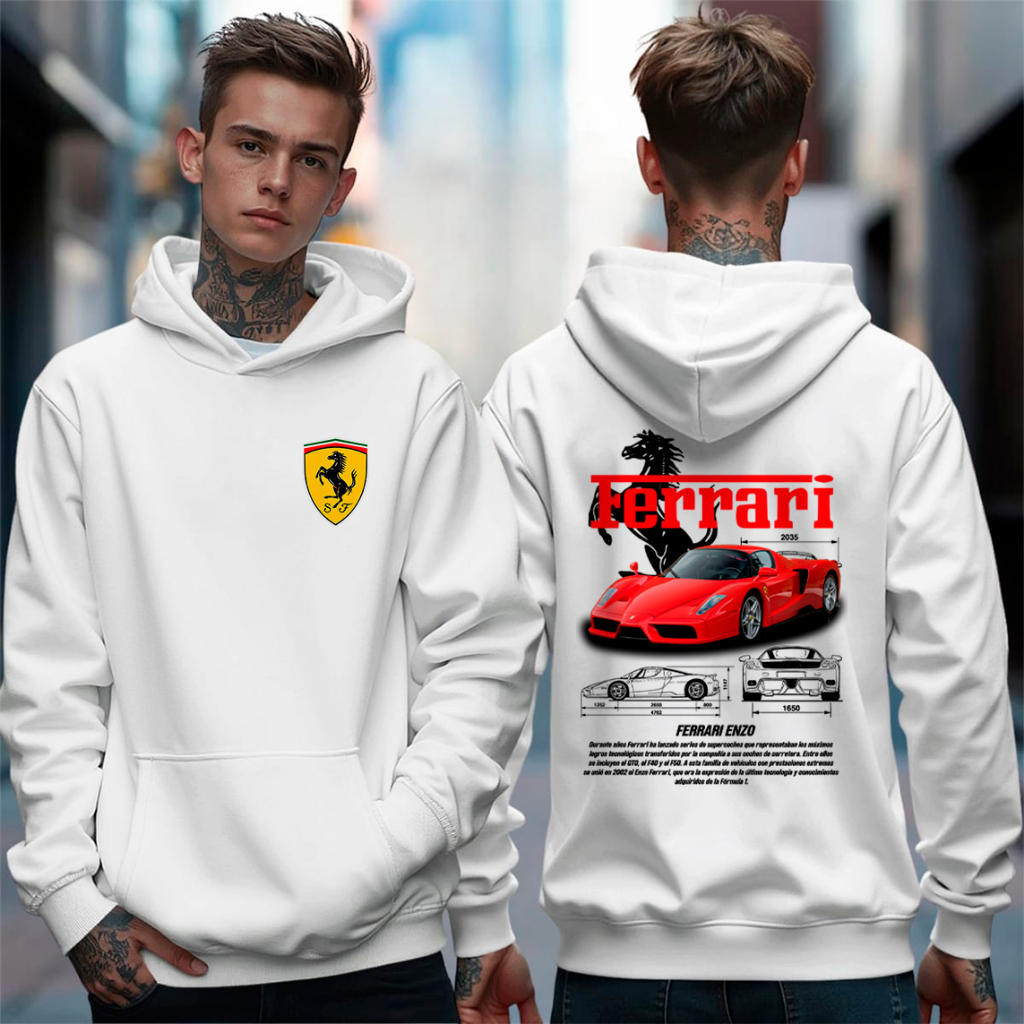 Blusa Moletom Carro Esportivo Ferrari Enzo Zuma3